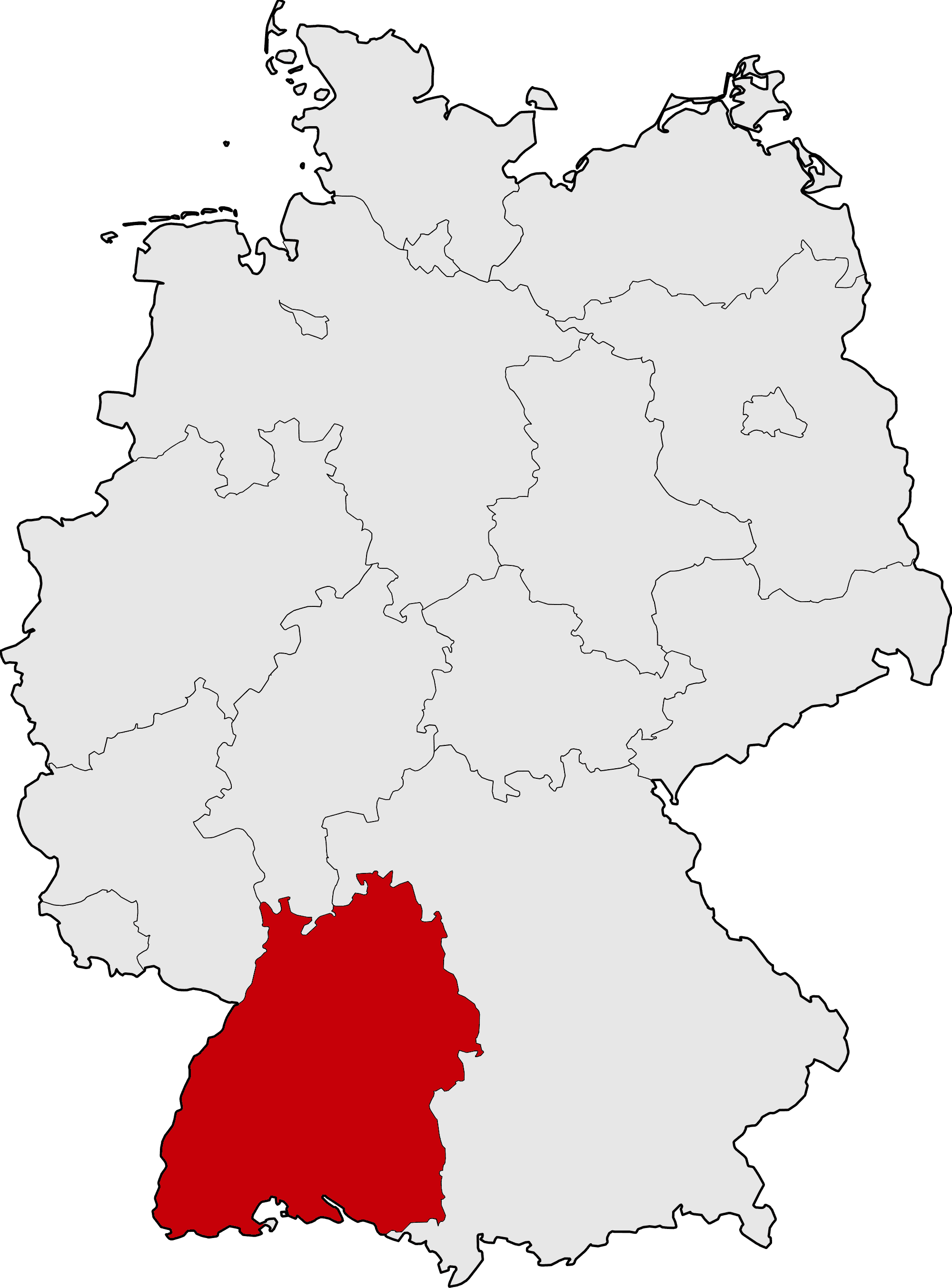 Autoankauf-Denis Deutschlandkarte mit Baden-Württemberg