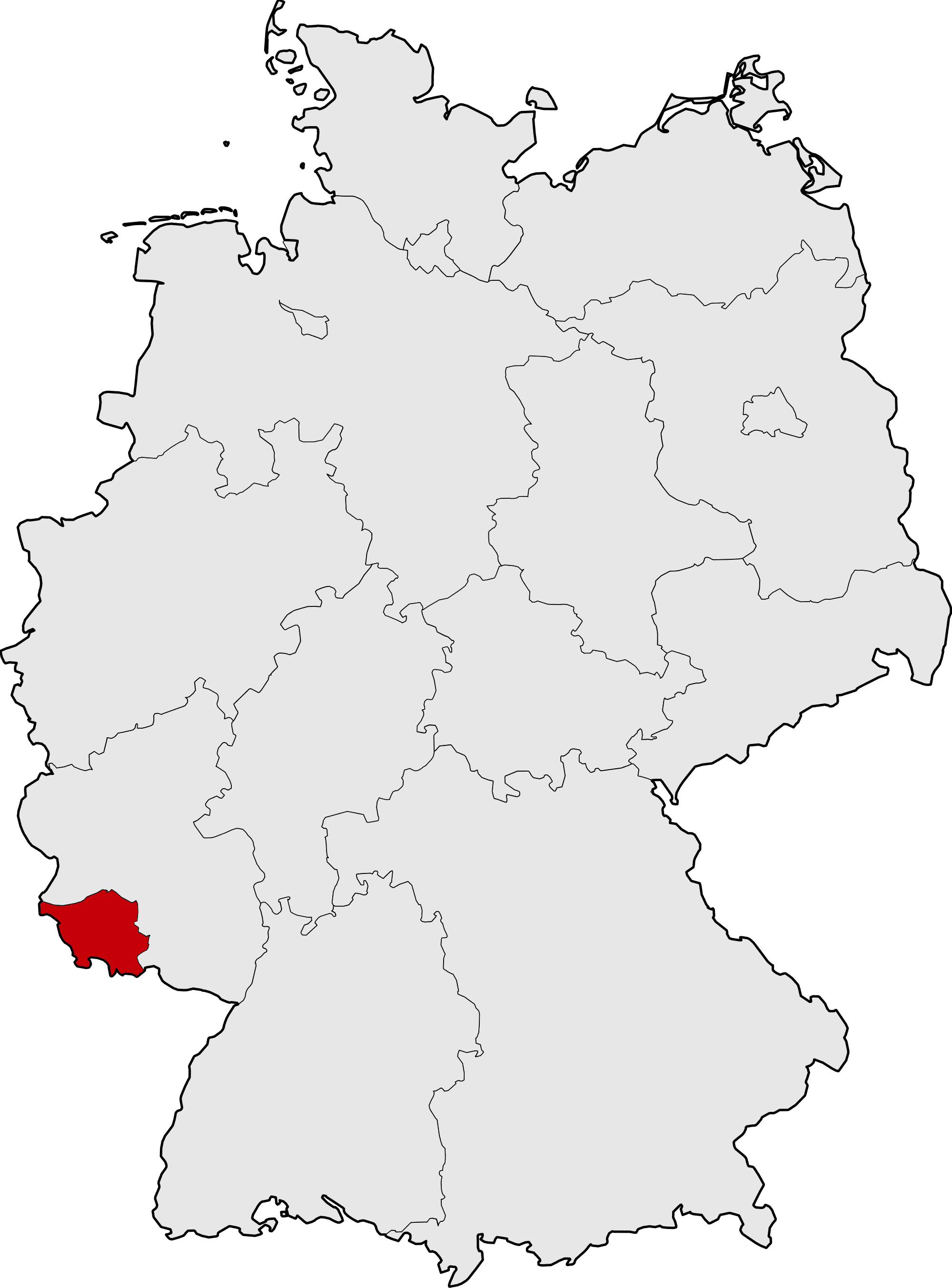 Autoankauf-Denis Deutschlandkarte mit Saarland